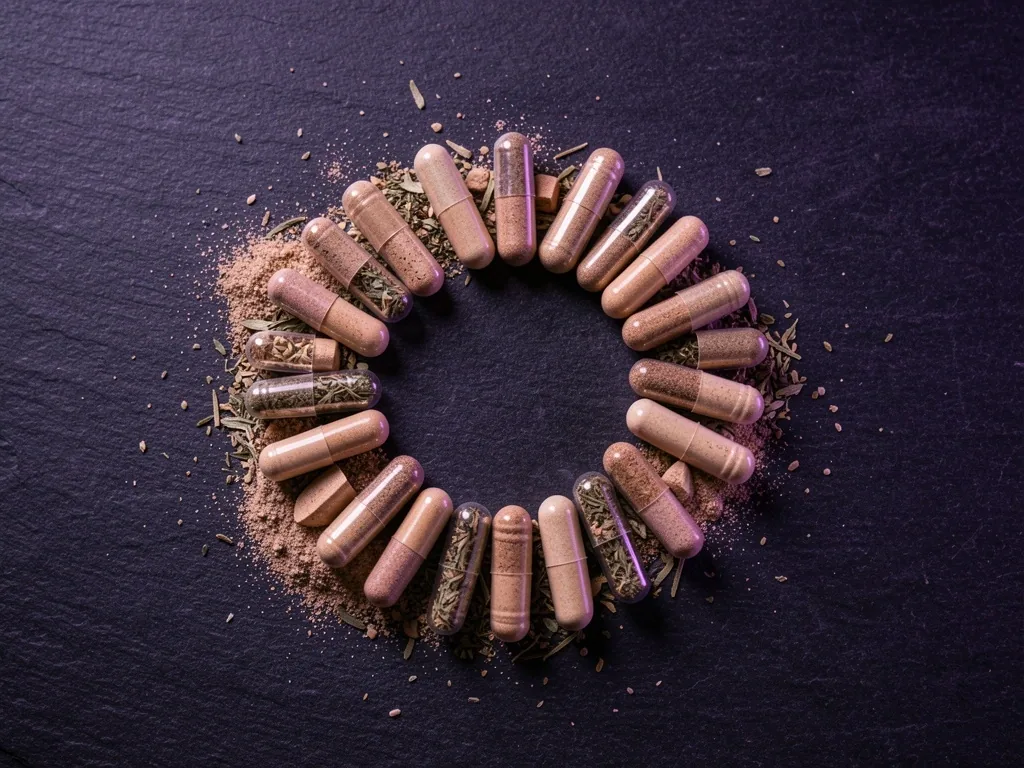 Natural capsules on stone