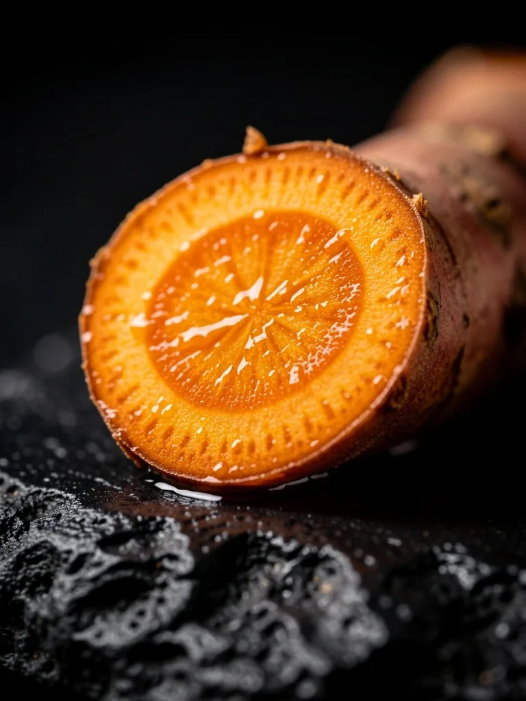 Turmeric root cross-section